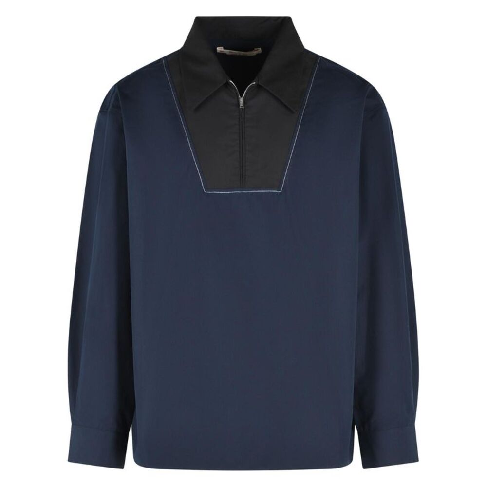 Marni Blue Cotton Shirt Men